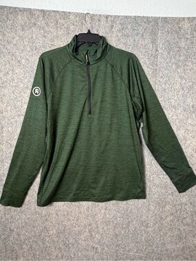 Backcountry Men’s Medium Forest Green Quarter-Zip Pullover Shirt
